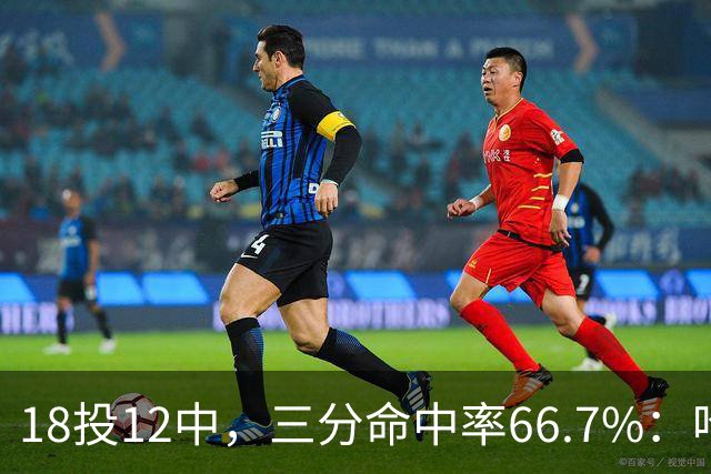 18投12中，三分命中率66.7%：哈登米切尔喂出的新武器